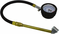 Milton - 0 to 160 psi Dial Dual Head Tire Pressure Gauge - 12' Hose Length, 5 psi Resolution - Exact Tool & Supply