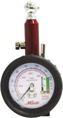 Milton - 0 to 120 psi Dial Ball Tire Pressure Gauge - 2 psi Resolution - Exact Tool & Supply