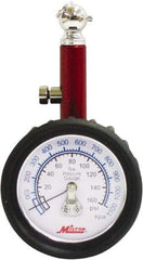 Milton - 0 to 160 psi Dial Ball Tire Pressure Gauge - 5 psi Resolution - Exact Tool & Supply