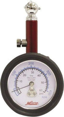 Milton - 0 to 60 psi Dial Ball Tire Pressure Gauge - 2 psi Resolution - Exact Tool & Supply