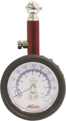 Milton - 0 to 15 psi Dial Ball Tire Pressure Gauge - 0.5 psi Resolution - Exact Tool & Supply