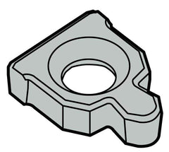 Seco - 0.63" Insert Inscribed Circle, Right & Left Hand Anvil for Indexables - 1° Helix Angle, 27 Tool Holder Insert Dimension - Exact Tool & Supply