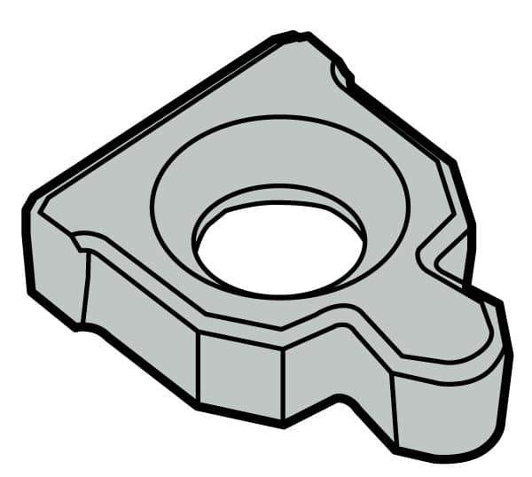 Seco - 1/2" Insert Inscribed Circle, Right & Left Hand Anvil for Indexables - 1° Helix Angle, 22 Tool Holder Insert Dimension - Exact Tool & Supply