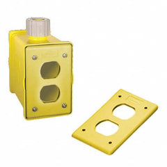 Hubbell Wiring Device-Kellems - Electrical Outlet Boxes & Switch Boxes Enclosure Type: Portable Outlet Box Enclosure Shape: Rectangle - Exact Tool & Supply