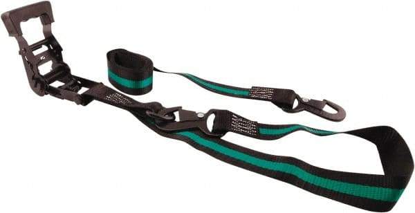 Erickson Manufacturing - 8' Long x 1-1/2" Wide, 3,000 Lb Basket Capacity, Polyester & Steel Web Sling - Exact Tool & Supply