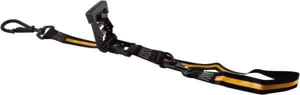 Erickson Manufacturing - 8' Long x 1-1/2" Wide, 2,000 Lb Basket Capacity, Polyester & Steel Web Sling - Exact Tool & Supply