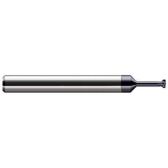 Harvey Tool - Thread Relief Cutters; Material: Solid Carbide ; Cutting Diameter (Inch): 0.193 ; Shank Diameter (Inch): 1/4 ; Flat Width (Decimal Inch): 0.0200 ; Overall Length (Inch): 2-1/2 - Exact Tool & Supply