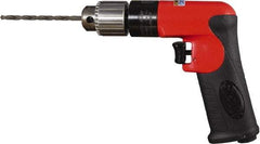 Sioux Tools - 1/4" Keyed Chuck - Pistol Grip Handle, 3,000 RPM, 12 LPS, 0.5 hp, 90 psi - Exact Tool & Supply