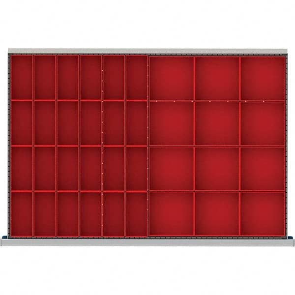 LISTA - 36-Compartment Drawer Divider Layout for 3.15" High Drawers - Exact Tool & Supply