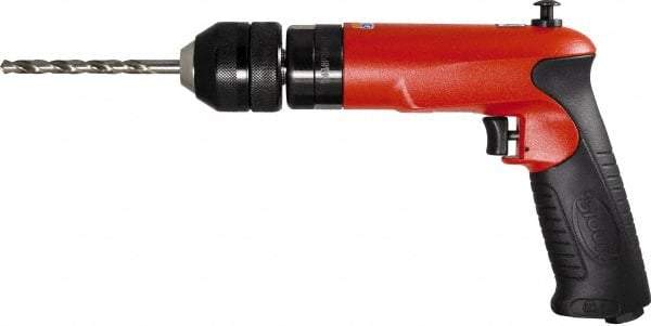 Sioux Tools - 1/2" Reversible Keyless Chuck - Pistol Grip Handle, 700 RPM, 14 LPS, 1 hp, 90 psi - Exact Tool & Supply
