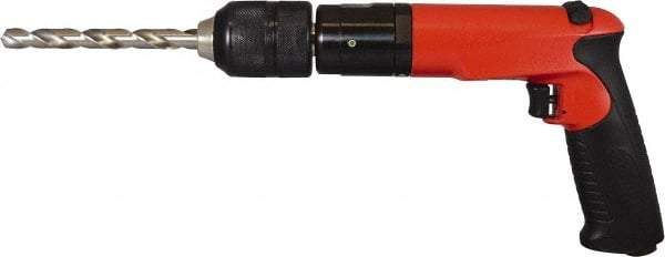 Sioux Tools - 1/2" Reversible Keyless Chuck - Pistol Grip Handle, 300 RPM, 14 LPS, 1 hp, 90 psi - Exact Tool & Supply