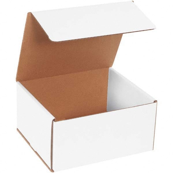 Made in USA - Pack of (50), 7" Wide x 8" Long x 4" High Corrugated Shipping Boxes - Exact Tool & Supply