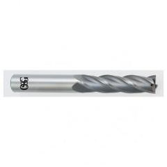 3/8 Dia. x 3 Overall Length 4-Flute Square End Solid Carbide SE End Mill-Round Shank-Center Cutting-Uncoated - Exact Tool & Supply