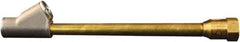 Milton - 150 Max psi Closed Check Brass Air Chuck - Straight Dual Foot Chuck, 1/4 FNPT - Exact Tool & Supply