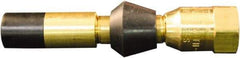 Milton - 150 Max psi Closed Check Brass Air Chuck - Straight Push On Chuck, 1/4 FNPT - Exact Tool & Supply
