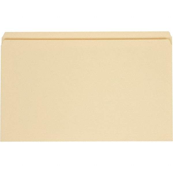 UNIVERSAL - 9-5/8 x 14-3/4", Legal, Manila, File Folders with Top Tab - 11 Point Stock, Straight Tab Cut Location - Exact Tool & Supply