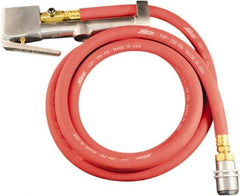 Milton - 160 Max psi Closed Check Aluminum/EPDM Inflator Gauge - Large Bore Chuck, 1/4 FNPT, 10 to 160 psi Pressure Range - Exact Tool & Supply