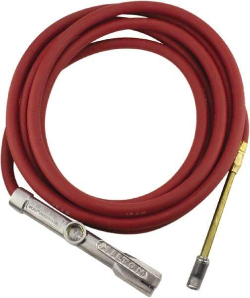 Milton - 160 Max psi Closed Check Aluminum/EPDM Inflator Gauge - Dual Foot Chuck, 1/4 FNPT, 10 to 160 psi Pressure Range - Exact Tool & Supply