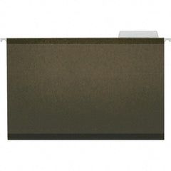 Universal One - 9-5/8 x 14-3/4", Legal, Standard Green, Hanging File Folder - 11 Point Stock, 1/3 Tab Cut Location - Exact Tool & Supply