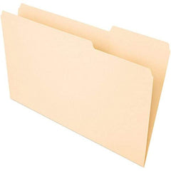 UNIVERSAL - 9-5/8 x 14-3/4", Legal, Manila, File Folders with Top Tab - 1/3 Tab Cut Location - Exact Tool & Supply
