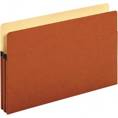 UNIVERSAL - 9-5/8 x 14-3/4", Legal, Redrope, Expansion Folders - Straight Tab Cut Location - Exact Tool & Supply