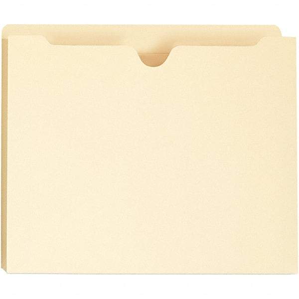 Universal One - 9-5/8 x 11-3/4", Letter Size, Manila, File Jacket - 11 Point Stock - Exact Tool & Supply