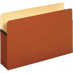 UNIVERSAL - 9-5/8 x 14-3/4", Legal, Redrope, Expansion Folders - Straight Tab Cut Location - Exact Tool & Supply