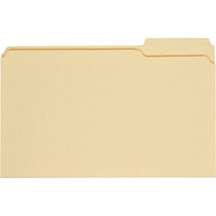 UNIVERSAL - 9-5/8 x 14-3/4", Legal, Manila, File Folders with Top Tab - 11 Point Stock, 1/3 Tab Cut Location - Exact Tool & Supply