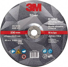 3M - Depressed-Center Wheels Wheel Diameter (Inch): 9 Wheel Thickness (Decimal Inch): 0.2500 - Exact Tool & Supply