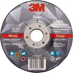 3M - Depressed-Center Wheels Wheel Diameter (Inch): 5 Wheel Thickness (Decimal Inch): 0.2500 - Exact Tool & Supply