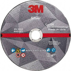 3M - 4-1/2" Ceramic Cutoff Wheel - 3/32" Thick, 7/8" Arbor, Use with Angle Grinders - Exact Tool & Supply