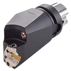 Iscar - 130mm Head Length, Modular Grooving Blade Holder Head - Left Hand Cut, System Size HSK A63WH, Through Coolant - Exact Tool & Supply