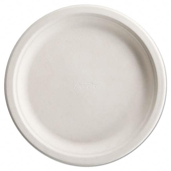 Chinet - PaperPro Naturals Fiber Dinnerware, Plate, 10 1/2" Round Natural 125/PK 4 PK/CT - Exact Tool & Supply