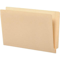 UNIVERSAL - 9-5/8 x 14-3/4", Legal, Manila, File Folders with End Tab - 11 Point Stock, Straight Tab Cut Location - Exact Tool & Supply