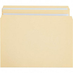 UNIVERSAL - 9-5/8 x 14-3/4", Legal, Manila, File Folders with Top Tab - 11 Point Stock, Straight Tab Cut Location - Exact Tool & Supply