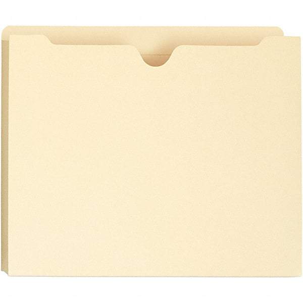 Universal One - 8-1/2 x 11", Letter Size, Manila, File Jacket - 11 Point Stock - Exact Tool & Supply