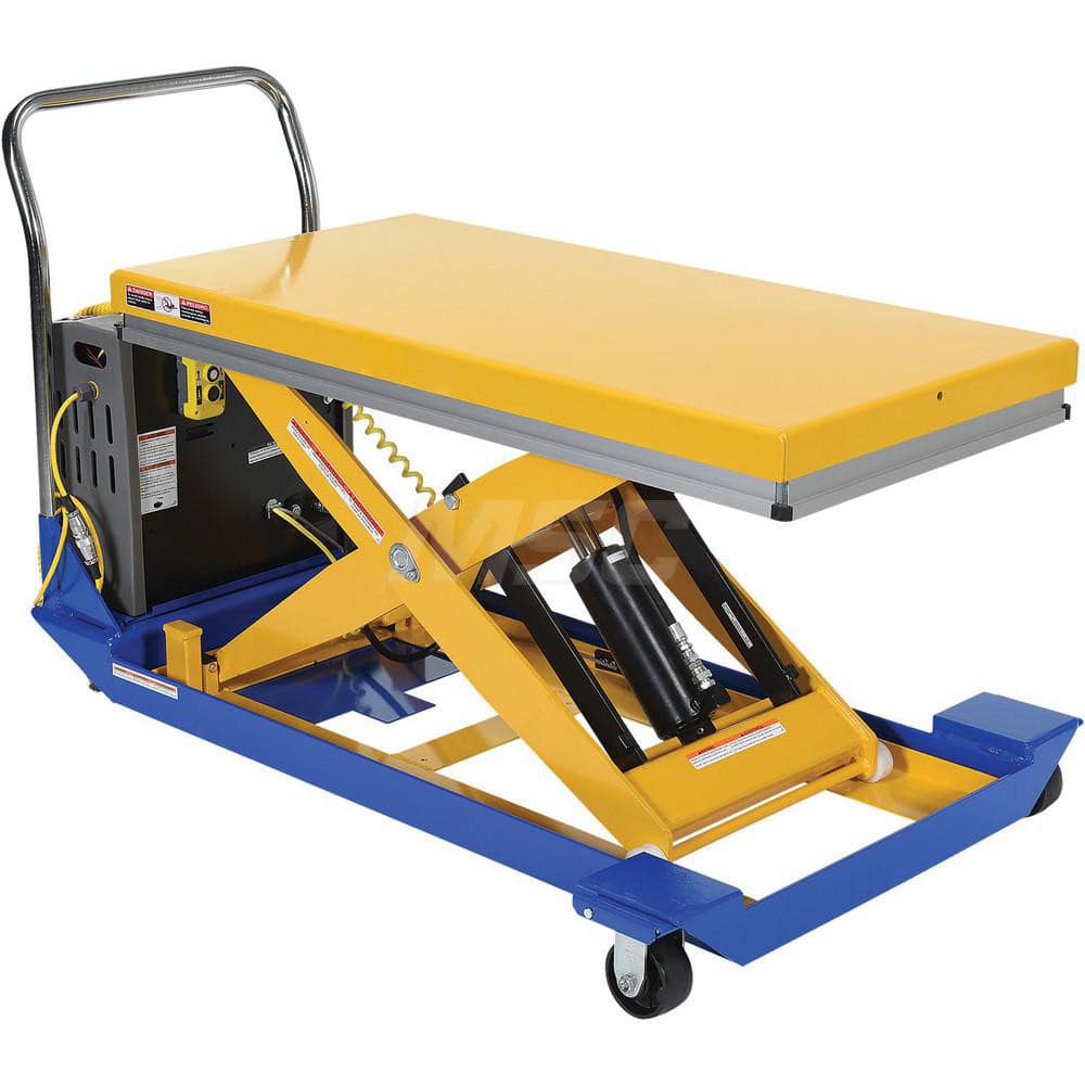 Vestil - Lifting Tables; Type: Scissor Cart ; Lift Style: Scissor ; Style: Portable Battery-Operated ; Load Capacity (Lb.): 1000.000 ; Minimum Height (Inch): 10-1/2 ; Lift Height (Inch): 42-1/2 - Exact Tool & Supply