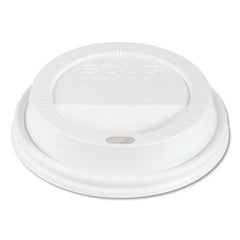 DART - Traveler Cappuccino Style Dome Lid, Fits 10 oz Cups, White, 100/Pack, 10 Packs/Carton - Exact Tool & Supply