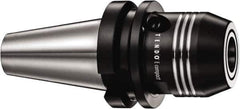 Schunk - CAT40 Taper Shank, 3/4" Hole Diam, Hydraulic Tool Holder/Chuck - 38mm Nose Diam, 64.5mm Projection, 51mm Clamp Depth, 25,000 RPM, Through Coolant - Exact Tool & Supply