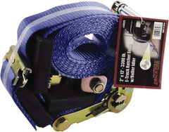 Erickson Manufacturing - 12' Long x 2" Wide, 6,000 Lb Basket Capacity, Polyester & Steel Web Sling - Yellow - Exact Tool & Supply