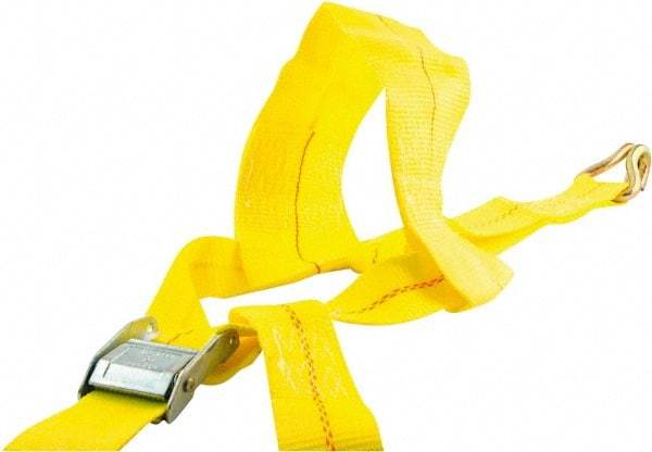 Erickson Manufacturing - 14' Long x 2" Wide, 10,000 Lb Basket Capacity, Polyester & Steel Web Sling - Yellow - Exact Tool & Supply