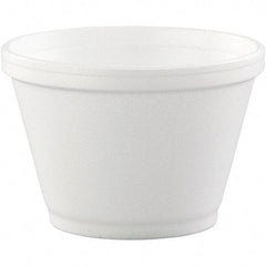 DART - 6 oz Foam Container - White - Exact Tool & Supply