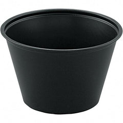 Solo - 4 oz Polystyrene Portion Cups - Black - Exact Tool & Supply