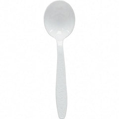 Solo - Heavyweight Polystyrene Soup Spoons - White - Exact Tool & Supply