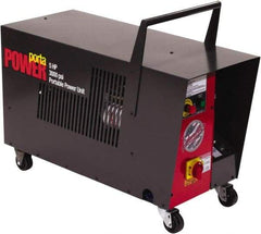 Edwards Manufacturing - 5 hp, 2,750 Max psi, 3.5 GPM, Hydraulic Power Unit - 7 Gal Tank, 37-1/2" Long x 15-1/4" Wide x 31-1/4" High, 3 Phase, 460 Volt, 14 Amp - Exact Tool & Supply