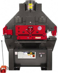 Edwards Manufacturing - 11" Throat Depth, 120 Ton Punch Pressure, 1-1/2" in 1" Punch Capacity Ironworker - 10 hp, 3 Phase, 460 Volts, 60" Wide x 84" High x 60" Deep - Exact Tool & Supply