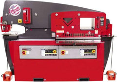 Edwards Manufacturing - 17-3/4" Throat Depth, 110 Ton Punch Pressure, 1-3/8" in 1" Punch Capacity Ironworker - 7-1/2 hp, 1 Phase, 230 Volts, 57-1/4" Wide x 66-1/16" High x 42-3/8" Deep - Exact Tool & Supply