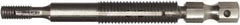Recoil - #10-24, Tangless Insert Compatible, Steel Mandrel Thread Insert Hand Installation Tool - Type I Threaded Mandrel, UNC Thread, 3" OAL, #10-24 Insert Internal Thread - Exact Tool & Supply