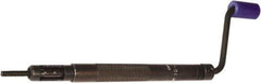 Recoil - #10-24, Tangless Insert Compatible, Steel Crank Style Thread Insert Hand Installation Tool - Type V Prewinder, UNC Thread, 6-1/2" Prewinder Length - Exact Tool & Supply