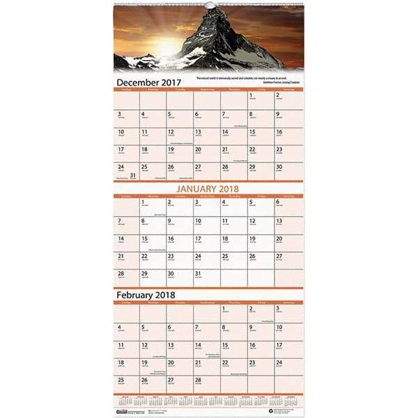 House of Doolittle - 14 Sheet, 8 x 17", Wall Calendar - Scenic - Exact Tool & Supply
